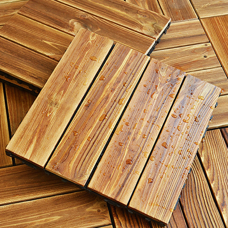 12" X 12" Square Hardwood Flooring Click-Locking Pine Wood Flooring Tiles Natural Straight Row Clearhalo 'Flooring 'Hardwood Flooring' 'hardwood_flooring' 'Home Improvement' 'home_improvement' 'home_improvement_hardwood_flooring' Walls and Ceiling' 7467294