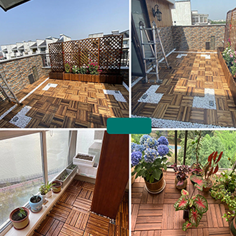 12" X 12" Square Hardwood Flooring Click-Locking Pine Wood Flooring Tiles Clearhalo 'Flooring 'Hardwood Flooring' 'hardwood_flooring' 'Home Improvement' 'home_improvement' 'home_improvement_hardwood_flooring' Walls and Ceiling' 7467304