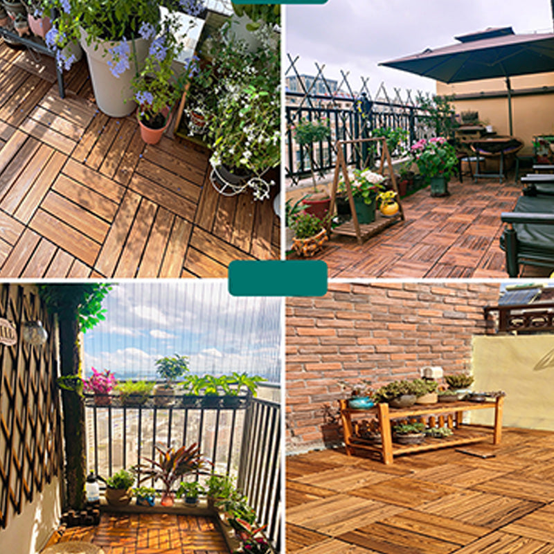 12" X 12" Square Hardwood Flooring Click-Locking Pine Wood Flooring Tiles Clearhalo 'Flooring 'Hardwood Flooring' 'hardwood_flooring' 'Home Improvement' 'home_improvement' 'home_improvement_hardwood_flooring' Walls and Ceiling' 7467305