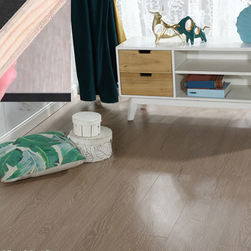 Traditional Wooden Wall Planks Solid Wood Click-Locking Wire Brushed Planks Teak Clearhalo 'Flooring 'Hardwood Flooring' 'hardwood_flooring' 'Home Improvement' 'home_improvement' 'home_improvement_hardwood_flooring' Walls and Ceiling' 7467408