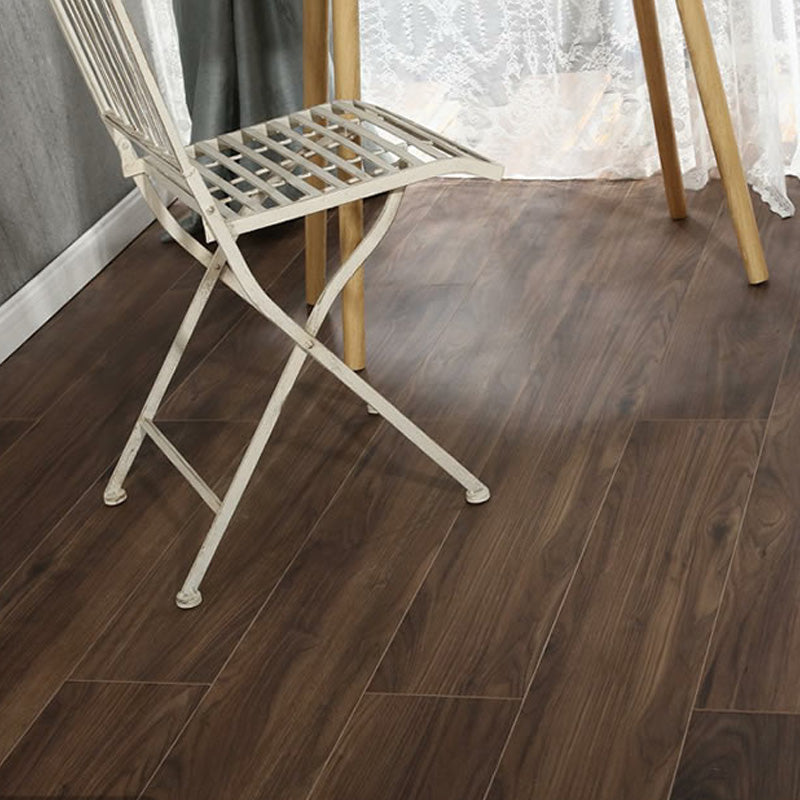 Traditional Wooden Wall Planks Solid Wood Click-Locking Wire Brushed Planks Walnut Clearhalo 'Flooring 'Hardwood Flooring' 'hardwood_flooring' 'Home Improvement' 'home_improvement' 'home_improvement_hardwood_flooring' Walls and Ceiling' 7467409