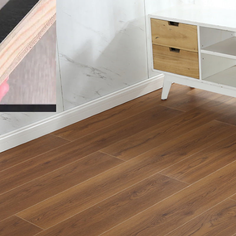 Traditional Wooden Wall Planks Solid Wood Click-Locking Wire Brushed Planks Dark Wood Clearhalo 'Flooring 'Hardwood Flooring' 'hardwood_flooring' 'Home Improvement' 'home_improvement' 'home_improvement_hardwood_flooring' Walls and Ceiling' 7467410