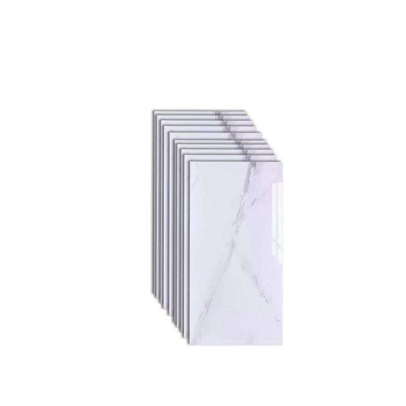 Field Tile Peel and Stick Tile Rectangular Peel and Stick Wall Tile 10 Pack Light Gray-White 10-Piece Set Clearhalo 'Flooring 'Home Improvement' 'home_improvement' 'home_improvement_peel_stick_blacksplash' 'Peel & Stick Backsplash Tile' 'peel_stick_blacksplash' 'Walls & Ceilings' Walls and Ceiling' 7467482