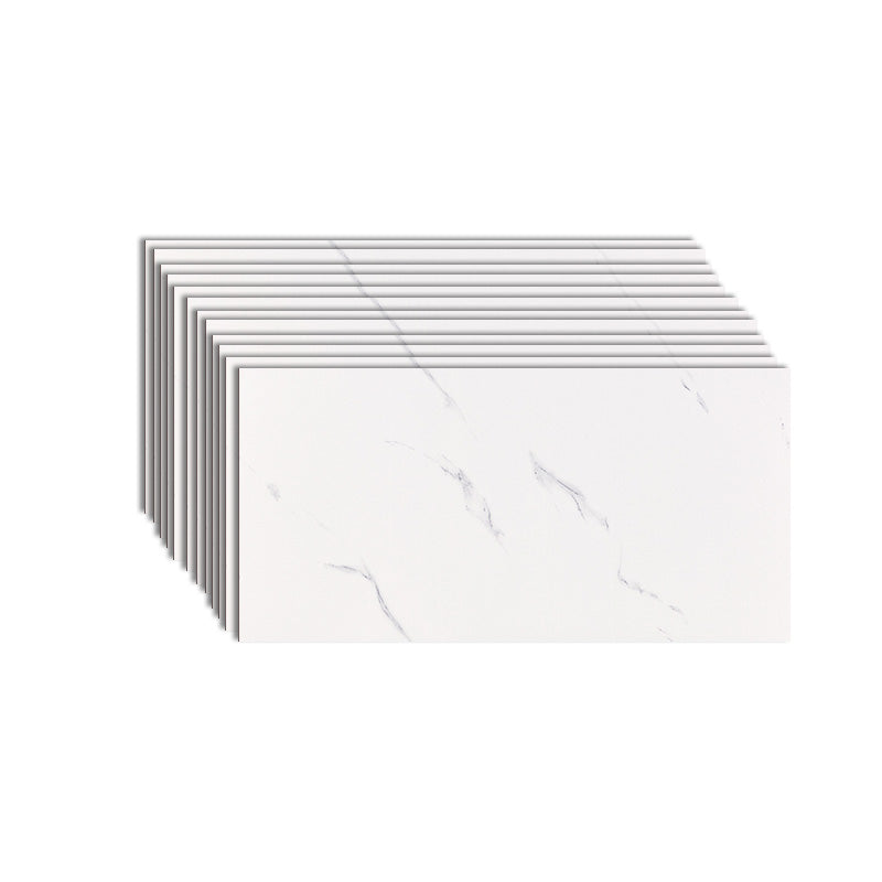 Peel and Stick Tiles Rectangular Peel and Stick Backsplash 10 Pack Gloss White 10-Piece Set Clearhalo 'Flooring 'Home Improvement' 'home_improvement' 'home_improvement_peel_stick_blacksplash' 'Peel & Stick Backsplash Tile' 'peel_stick_blacksplash' 'Walls & Ceilings' Walls and Ceiling' 7467504