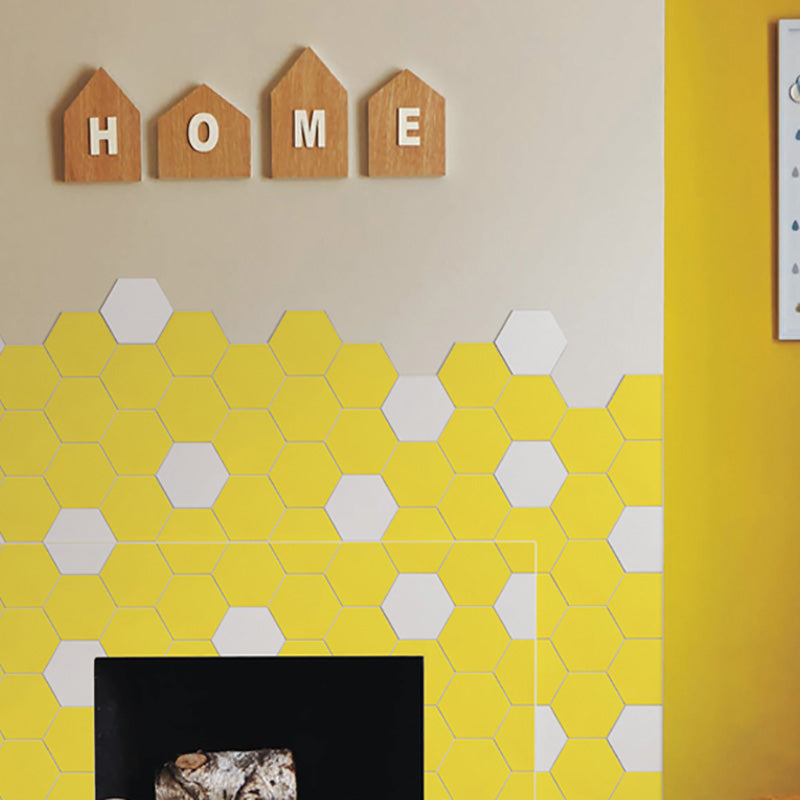 Peel and Stick Tiles Hexagonal Peel and Stick Backsplash 20 Pack Clearhalo 'Flooring 'Home Improvement' 'home_improvement' 'home_improvement_peel_stick_blacksplash' 'Peel & Stick Backsplash Tile' 'peel_stick_blacksplash' 'Walls & Ceilings' Walls and Ceiling' 7467555