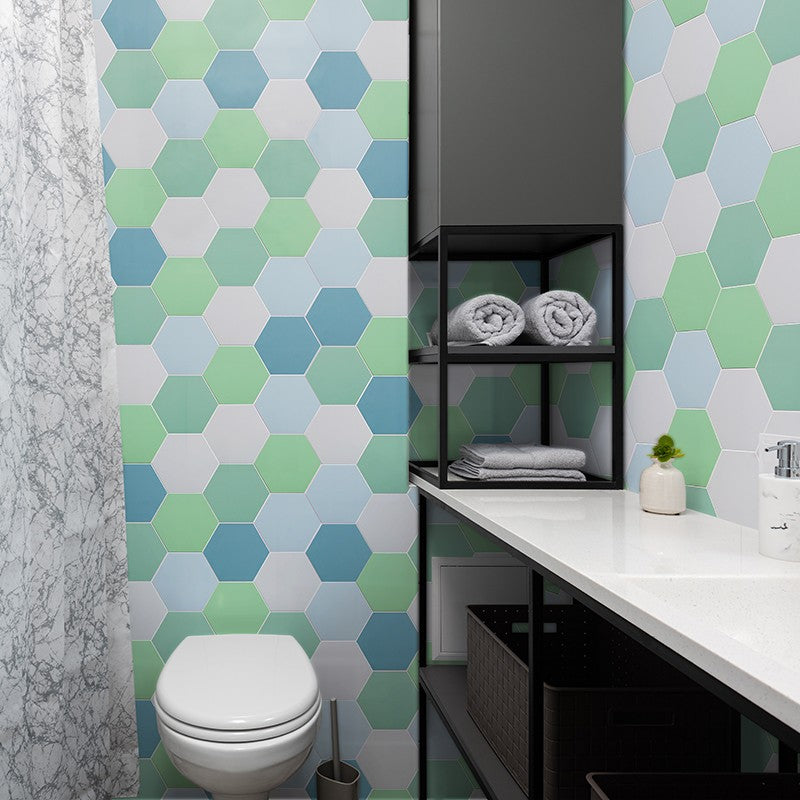 Peel and Stick Tiles Hexagonal Peel and Stick Backsplash 20 Pack for Bathroom Clearhalo 'Flooring 'Home Improvement' 'home_improvement' 'home_improvement_peel_stick_blacksplash' 'Peel & Stick Backsplash Tile' 'peel_stick_blacksplash' 'Walls & Ceilings' Walls and Ceiling' 7467557