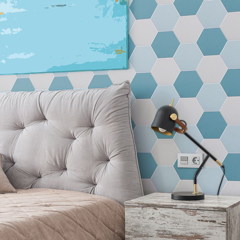 Peel and Stick Tiles Hexagonal Peel and Stick Backsplash 20 Pack for Bathroom Clearhalo 'Flooring 'Home Improvement' 'home_improvement' 'home_improvement_peel_stick_blacksplash' 'Peel & Stick Backsplash Tile' 'peel_stick_blacksplash' 'Walls & Ceilings' Walls and Ceiling' 7467561