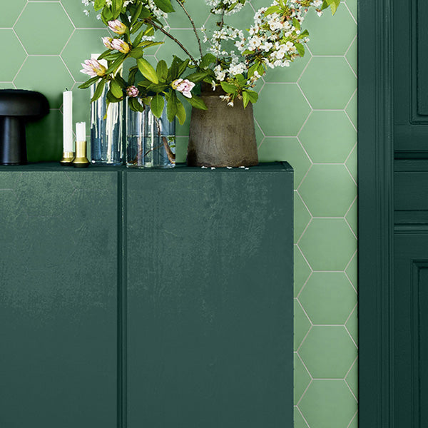Peel and Stick Tiles Hexagonal Peel and Stick Backsplash 20 Pack for Bathroom Green 20-Piece Set Clearhalo 'Flooring 'Home Improvement' 'home_improvement' 'home_improvement_peel_stick_blacksplash' 'Peel & Stick Backsplash Tile' 'peel_stick_blacksplash' 'Walls & Ceilings' Walls and Ceiling' 7467562