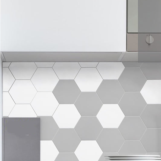 Hexagonal Peel and Stick Tiles Modern Peel and Stick Backsplash 20 Pack for Bathroom Clearhalo 'Flooring 'Home Improvement' 'home_improvement' 'home_improvement_peel_stick_blacksplash' 'Peel & Stick Backsplash Tile' 'peel_stick_blacksplash' 'Walls & Ceilings' Walls and Ceiling' 7467572