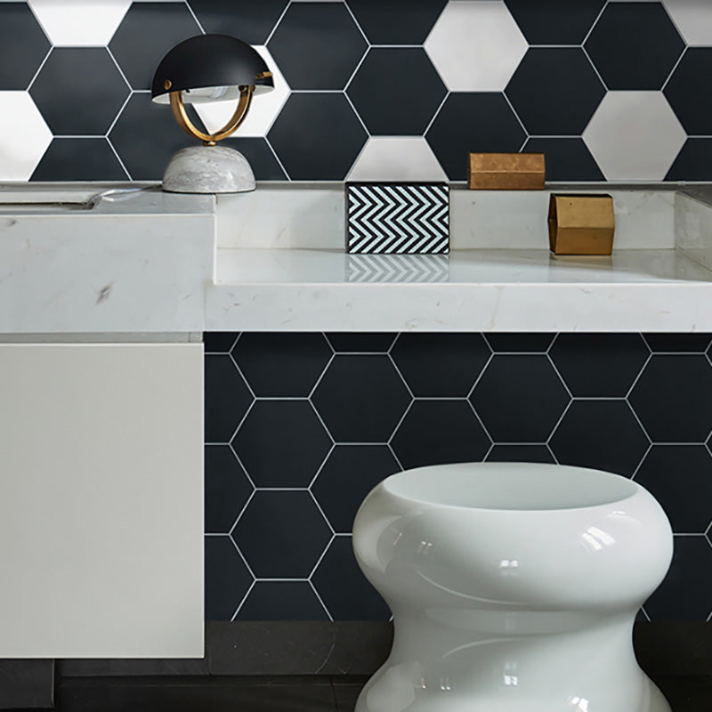 Hexagonal Peel and Stick Tiles Modern Peel and Stick Backsplash 20 Pack for Bathroom Clearhalo 'Flooring 'Home Improvement' 'home_improvement' 'home_improvement_peel_stick_blacksplash' 'Peel & Stick Backsplash Tile' 'peel_stick_blacksplash' 'Walls & Ceilings' Walls and Ceiling' 7467579