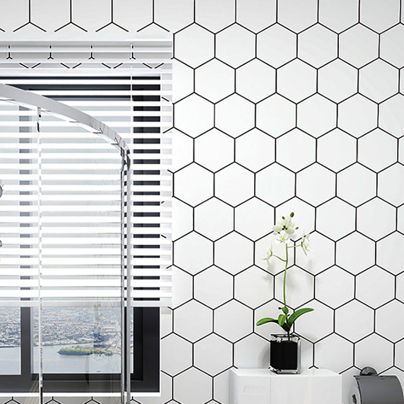 Hexagonal Peel and Stick Tiles Mosaic Tile Peel and Stick Backsplash Clearhalo 'Flooring 'Home Improvement' 'home_improvement' 'home_improvement_peel_stick_blacksplash' 'Peel & Stick Backsplash Tile' 'peel_stick_blacksplash' 'Walls & Ceilings' Walls and Ceiling' 7467625