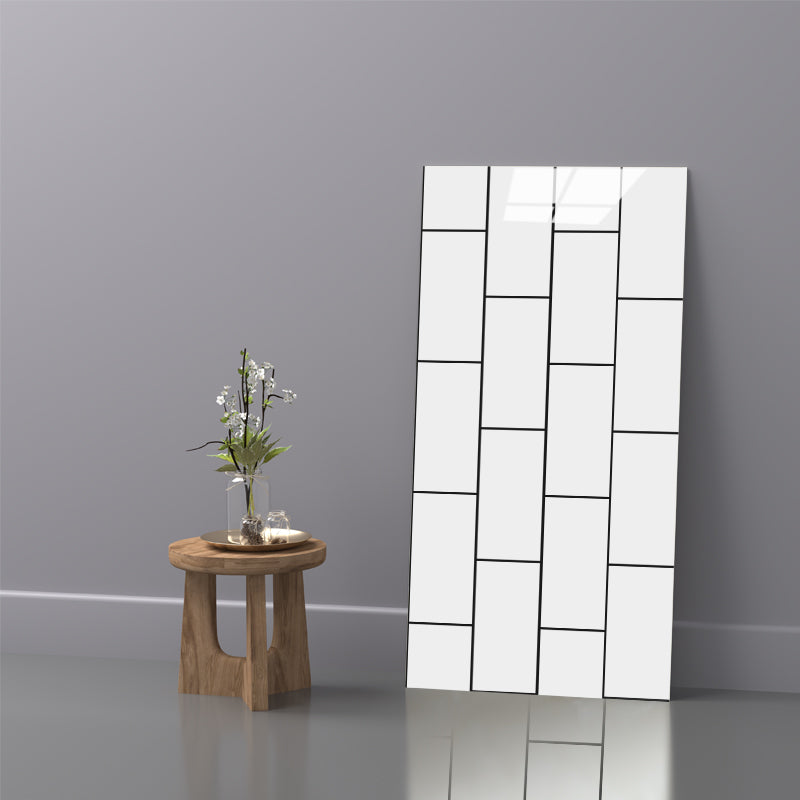 Modern Peel and Stick Tiles Rectangular Peel and Stick Backsplash 10 Pack White Clearhalo 'Flooring 'Home Improvement' 'home_improvement' 'home_improvement_peel_stick_blacksplash' 'Peel & Stick Backsplash Tile' 'peel_stick_blacksplash' 'Walls & Ceilings' Walls and Ceiling' 7467648