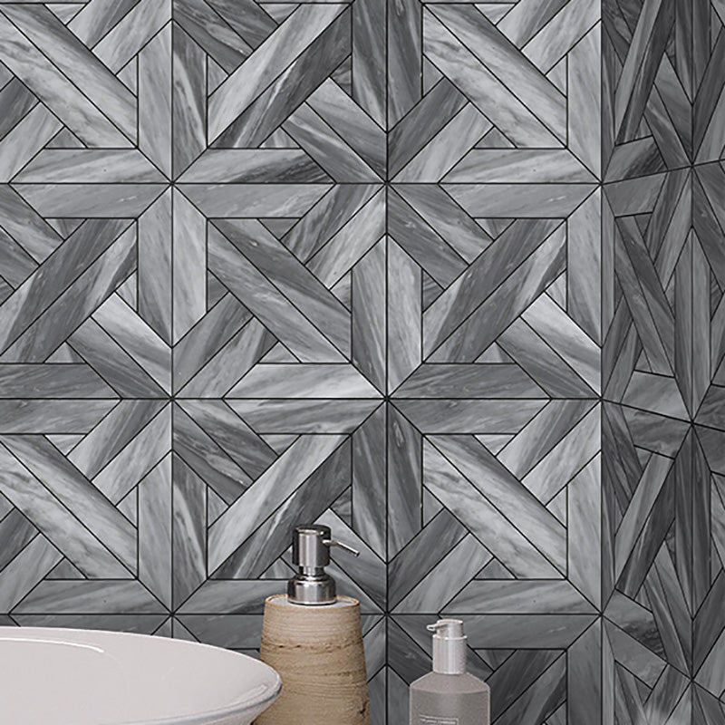 Modern Peel and Stick Tiles Mosaic Tile Peel and Stick Backsplash Grey Clearhalo 'Flooring 'Home Improvement' 'home_improvement' 'home_improvement_peel_stick_blacksplash' 'Peel & Stick Backsplash Tile' 'peel_stick_blacksplash' 'Walls & Ceilings' Walls and Ceiling' 7467902