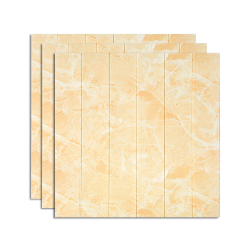 Contemporary Wall Access Panel Plastic Waterproof Backsplash Panels Light Yellow Clearhalo 'Flooring 'Home Improvement' 'home_improvement' 'home_improvement_wall_paneling' 'Wall Paneling' 'wall_paneling' 'Walls & Ceilings' Walls and Ceiling' 7468006