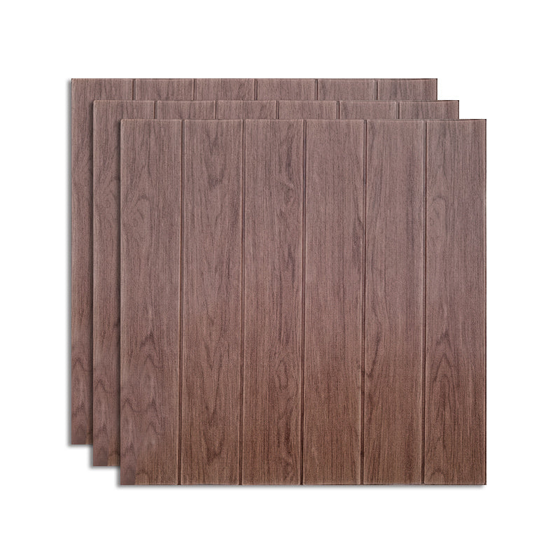 Contemporary Wall Access Panel Plastic Waterproof Backsplash Panels Dark Walnut Clearhalo 'Flooring 'Home Improvement' 'home_improvement' 'home_improvement_wall_paneling' 'Wall Paneling' 'wall_paneling' 'Walls & Ceilings' Walls and Ceiling' 7468021