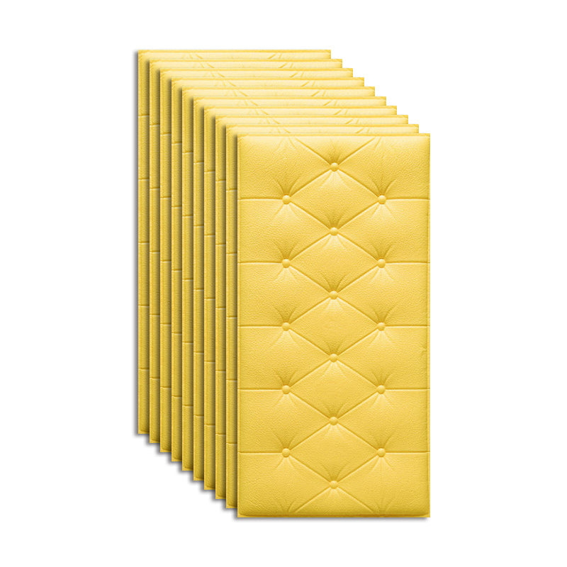 Plastic Wall Access Panel Contemporary 3D Wall Access Panel with Waterproof Yellow Clearhalo 'Flooring 'Home Improvement' 'home_improvement' 'home_improvement_wall_paneling' 'Wall Paneling' 'wall_paneling' 'Walls & Ceilings' Walls and Ceiling' 7468049