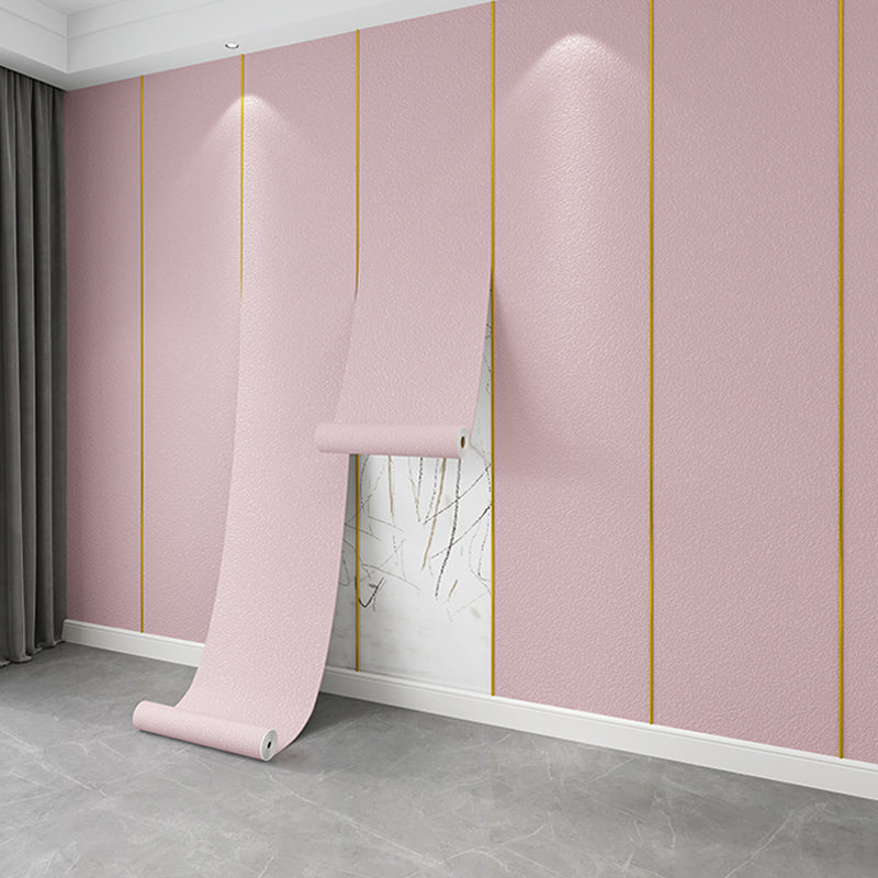 Modern Wall Ceiling Peel and Stick Solid Color Fade Resistant Wall Paneling Pink Clearhalo 'Flooring 'Home Improvement' 'home_improvement' 'home_improvement_wall_paneling' 'Wall Paneling' 'wall_paneling' 'Walls & Ceilings' Walls and Ceiling' 7468072