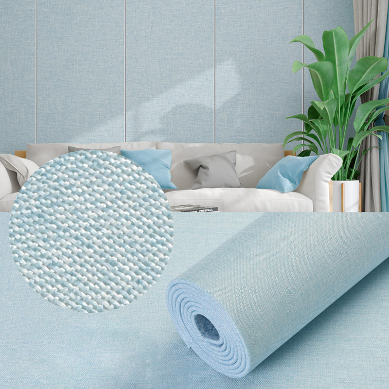 Modern Wall Ceiling Peel and Stick Solid Color Fade Resistant Wall Paneling Light Blue 110"L x 26"W Clearhalo 'Flooring 'Home Improvement' 'home_improvement' 'home_improvement_wall_paneling' 'Wall Paneling' 'wall_paneling' 'Walls & Ceilings' Walls and Ceiling' 7468074