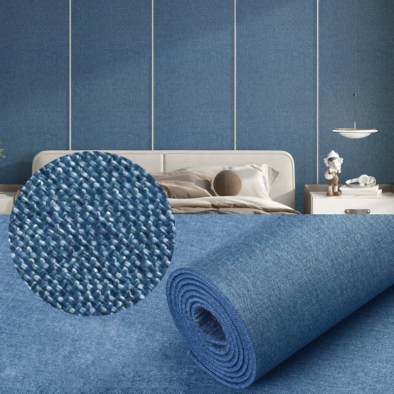 Modern Wall Ceiling Peel and Stick Solid Color Fade Resistant Wall Paneling Ocean Blue 110"L x 26"W Clearhalo 'Flooring 'Home Improvement' 'home_improvement' 'home_improvement_wall_paneling' 'Wall Paneling' 'wall_paneling' 'Walls & Ceilings' Walls and Ceiling' 7468078