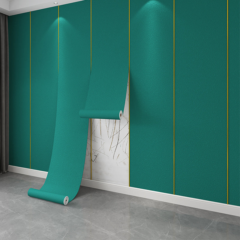 Modern Wall Ceiling Peel and Stick Solid Color Fade Resistant Wall Paneling Blackish Green Clearhalo 'Flooring 'Home Improvement' 'home_improvement' 'home_improvement_wall_paneling' 'Wall Paneling' 'wall_paneling' 'Walls & Ceilings' Walls and Ceiling' 7468080