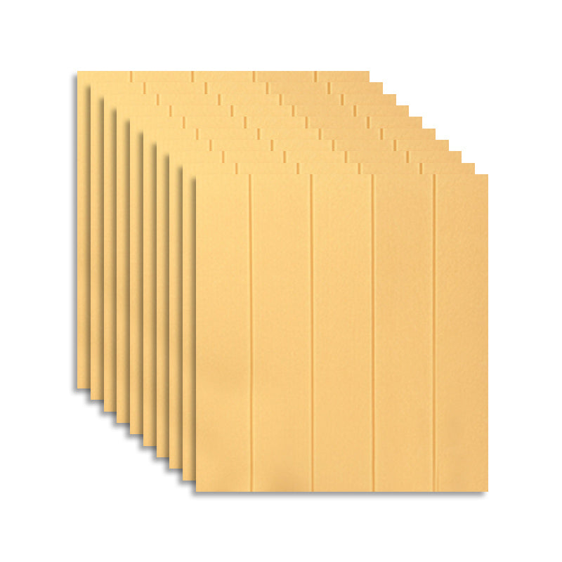 Peel and Stick Backsplash Panels Plastic Contemporary Backsplash Panels Yellow Clearhalo 'Flooring 'Home Improvement' 'home_improvement' 'home_improvement_wall_paneling' 'Wall Paneling' 'wall_paneling' 'Walls & Ceilings' Walls and Ceiling' 7468237