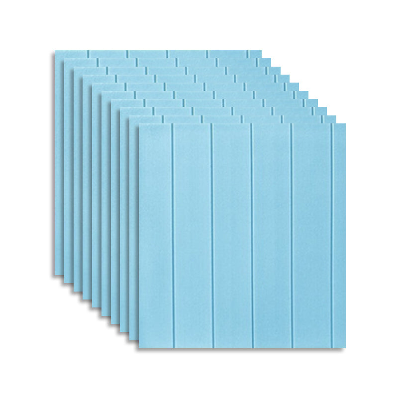Peel and Stick Backsplash Panels Plastic Contemporary Backsplash Panels Blue Clearhalo 'Flooring 'Home Improvement' 'home_improvement' 'home_improvement_wall_paneling' 'Wall Paneling' 'wall_paneling' 'Walls & Ceilings' Walls and Ceiling' 7468241