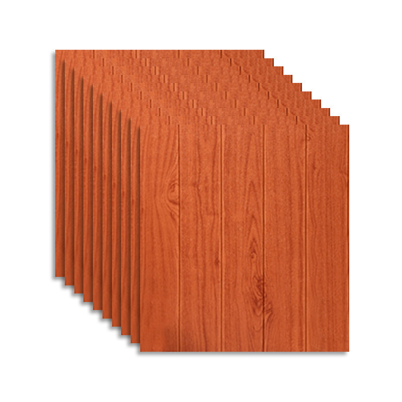 Peel and Stick Backsplash Panels Plastic Contemporary Backsplash Panels Red Brown Clearhalo 'Flooring 'Home Improvement' 'home_improvement' 'home_improvement_wall_paneling' 'Wall Paneling' 'wall_paneling' 'Walls & Ceilings' Walls and Ceiling' 7468247