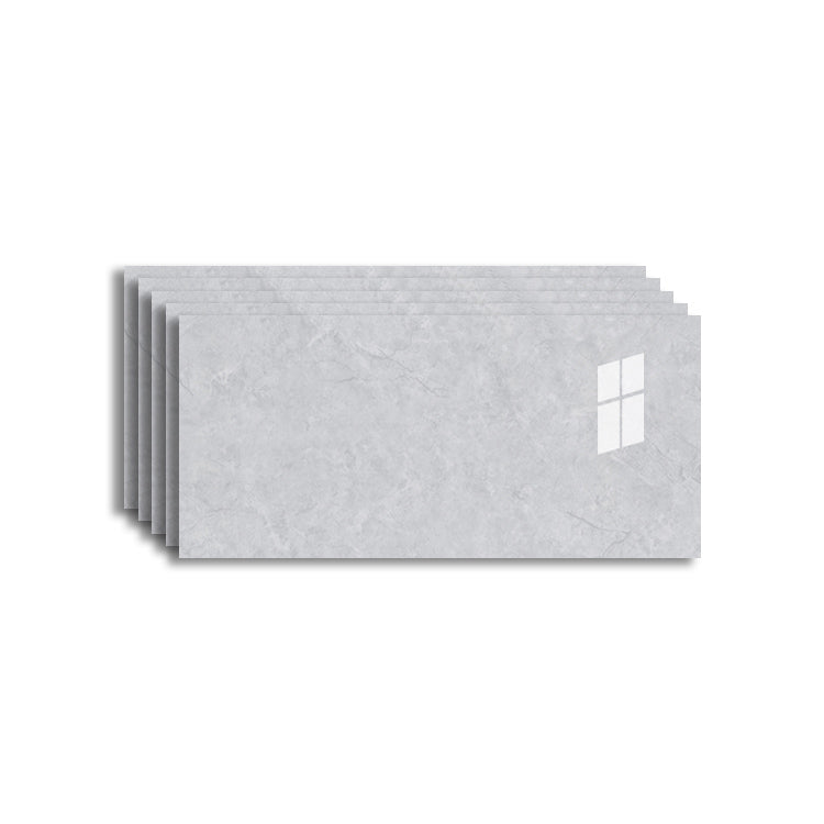 Contemporary Wall Paneling Peel and Stick Waterproof Wall Panel Grey 5-Piece Set Clearhalo 'Flooring 'Home Improvement' 'home_improvement' 'home_improvement_wall_paneling' 'Wall Paneling' 'wall_paneling' 'Walls & Ceilings' Walls and Ceiling' 7468295