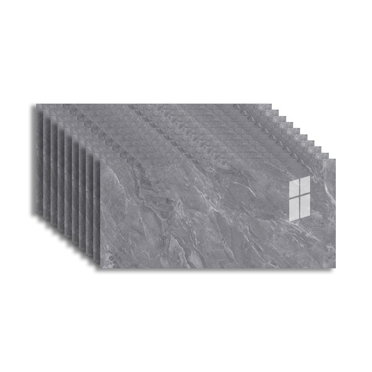 Contemporary Wall Paneling Peel and Stick Waterproof Wall Panel Dark Gray 10-Piece Set Clearhalo 'Flooring 'Home Improvement' 'home_improvement' 'home_improvement_wall_paneling' 'Wall Paneling' 'wall_paneling' 'Walls & Ceilings' Walls and Ceiling' 7468312