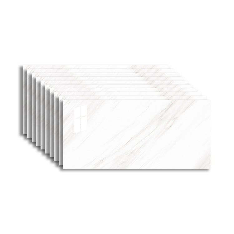 Contemporary Wall Paneling Peel and Stick Waterproof Wall Panel White-Gray 10-Piece Set Clearhalo 'Flooring 'Home Improvement' 'home_improvement' 'home_improvement_wall_paneling' 'Wall Paneling' 'wall_paneling' 'Walls & Ceilings' Walls and Ceiling' 7468318