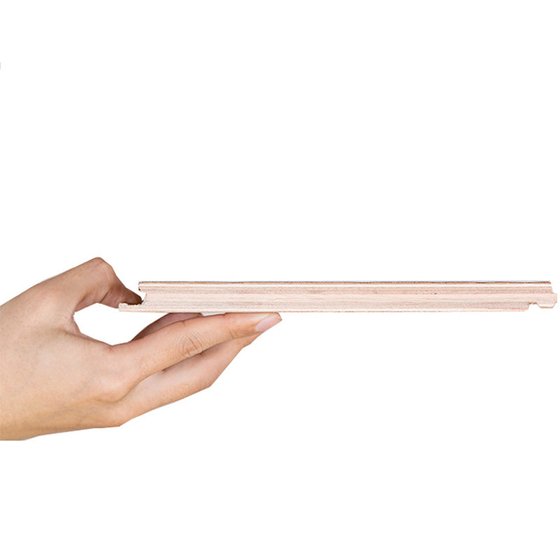 Traditional Flooring Planks Solid Wood Wire Brushed Click-Locking Wood Tile Set Clearhalo 'Flooring 'Hardwood Flooring' 'hardwood_flooring' 'Home Improvement' 'home_improvement' 'home_improvement_hardwood_flooring' Walls and Ceiling' 7469476