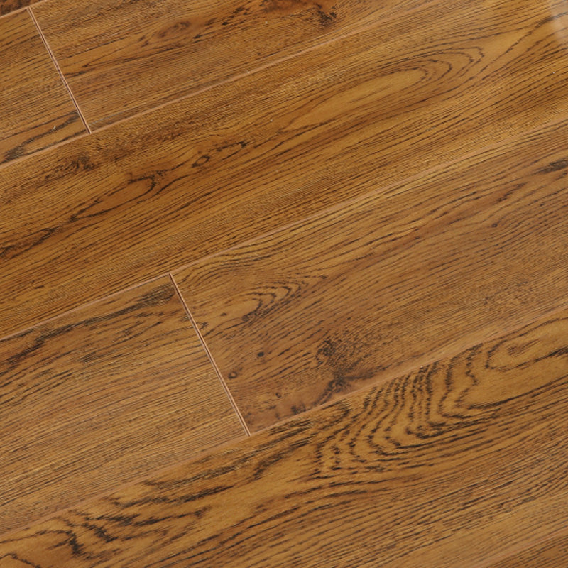 Traditional Flooring Planks Solid Wood Wire Brushed Click-Locking Wood Tile Set Dark Wood Clearhalo 'Flooring 'Hardwood Flooring' 'hardwood_flooring' 'Home Improvement' 'home_improvement' 'home_improvement_hardwood_flooring' Walls and Ceiling' 7469490