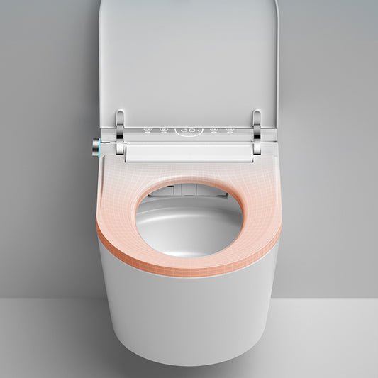 Elongated Wall Mounted Bidet in White Smart Bidet with Heated Seat Clearhalo 'Bathroom Remodel & Bathroom Fixtures' 'Bidets' 'Home Improvement' 'home_improvement' 'home_improvement_bidets' 'Toilets & Bidets' 7470051