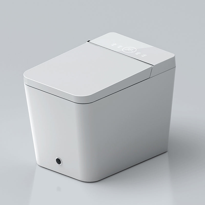 White Floor Mount Bidet with Tank and Heated Seat Elongated Bidet Clearhalo 'Bathroom Remodel & Bathroom Fixtures' 'Bidets' 'Home Improvement' 'home_improvement' 'home_improvement_bidets' 'Toilets & Bidets' 7470060