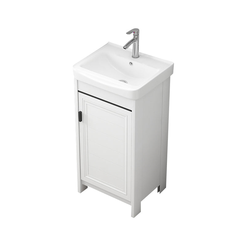 Modern Bathroom Sink Vanity Freestanding Single-Sink Bathroom Vanity Set Vanity & Faucet 17"L x 14"W x 32"H Towel Bar Not Included Clearhalo 'Bathroom Remodel & Bathroom Fixtures' 'Bathroom Vanities' 'bathroom_vanities' 'Home Improvement' 'home_improvement' 'home_improvement_bathroom_vanities' 7470738