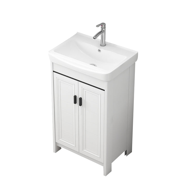 Modern Bathroom Sink Vanity Freestanding Single-Sink Bathroom Vanity Set Vanity & Faucet 20"L x 14"W x 32"H Towel Bar Not Included Clearhalo 'Bathroom Remodel & Bathroom Fixtures' 'Bathroom Vanities' 'bathroom_vanities' 'Home Improvement' 'home_improvement' 'home_improvement_bathroom_vanities' 7470746