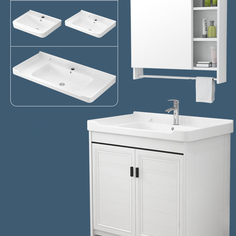 Modern Bathroom Sink Vanity Freestanding Single-Sink Bathroom Vanity Set Clearhalo 'Bathroom Remodel & Bathroom Fixtures' 'Bathroom Vanities' 'bathroom_vanities' 'Home Improvement' 'home_improvement' 'home_improvement_bathroom_vanities' 7470747