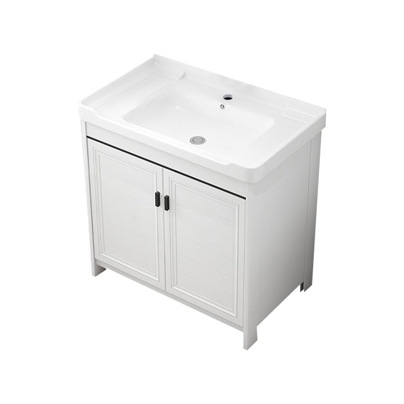 Modern Bathroom Sink Vanity Freestanding Single-Sink Bathroom Vanity Set Bathroom Vanity 32"L x 19"W x 32"H Towel Bar Not Included Clearhalo 'Bathroom Remodel & Bathroom Fixtures' 'Bathroom Vanities' 'bathroom_vanities' 'Home Improvement' 'home_improvement' 'home_improvement_bathroom_vanities' 7470765