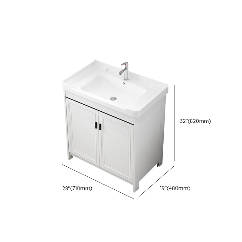Modern Bathroom Sink Vanity Freestanding Single-Sink Bathroom Vanity Set Clearhalo 'Bathroom Remodel & Bathroom Fixtures' 'Bathroom Vanities' 'bathroom_vanities' 'Home Improvement' 'home_improvement' 'home_improvement_bathroom_vanities' 7470776