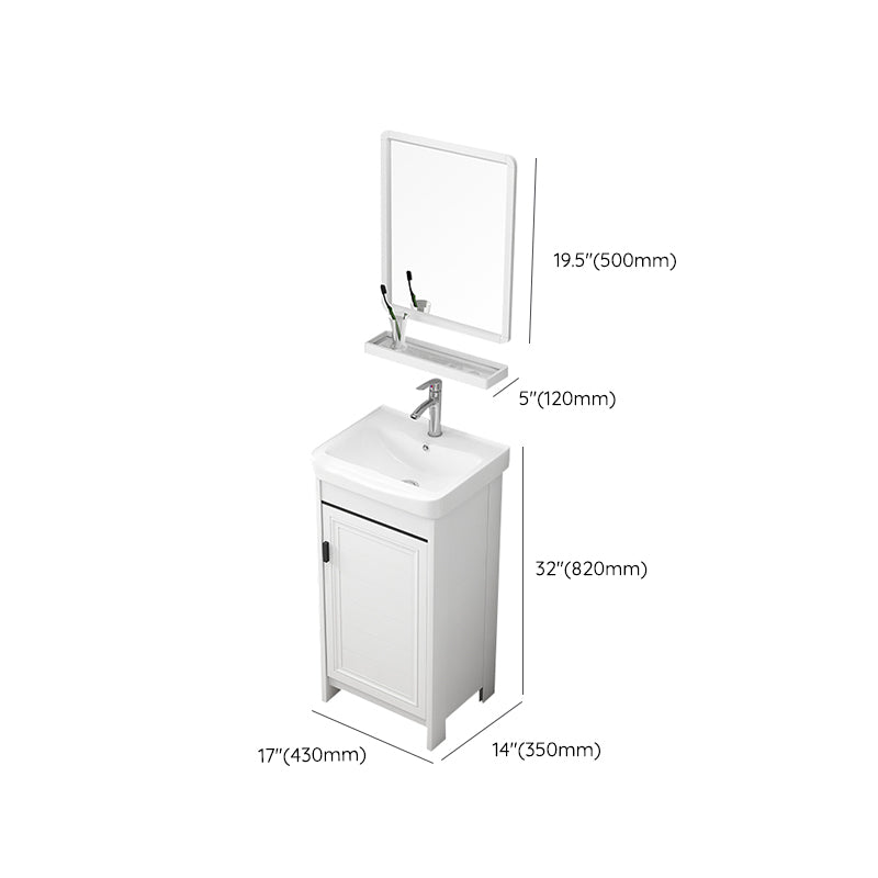 Modern Bathroom Sink Vanity Freestanding Single-Sink Bathroom Vanity Set Clearhalo 'Bathroom Remodel & Bathroom Fixtures' 'Bathroom Vanities' 'bathroom_vanities' 'Home Improvement' 'home_improvement' 'home_improvement_bathroom_vanities' 7470780