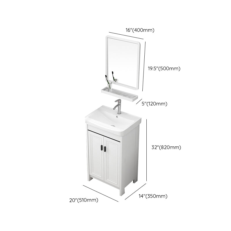 Modern Bathroom Sink Vanity Freestanding Single-Sink Bathroom Vanity Set Clearhalo 'Bathroom Remodel & Bathroom Fixtures' 'Bathroom Vanities' 'bathroom_vanities' 'Home Improvement' 'home_improvement' 'home_improvement_bathroom_vanities' 7470781
