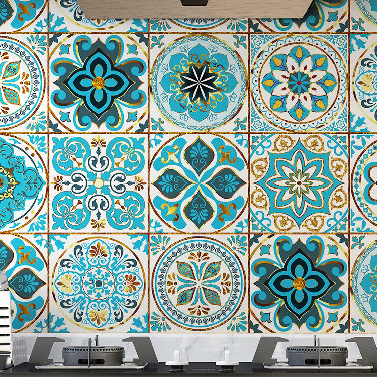Modern Peel and Stick Tiles Mosaic Tile Peel and Stick Wall Tile Blue Clearhalo 'Flooring 'Home Improvement' 'home_improvement' 'home_improvement_peel_stick_blacksplash' 'Peel & Stick Backsplash Tile' 'peel_stick_blacksplash' 'Walls & Ceilings' Walls and Ceiling' 7470982