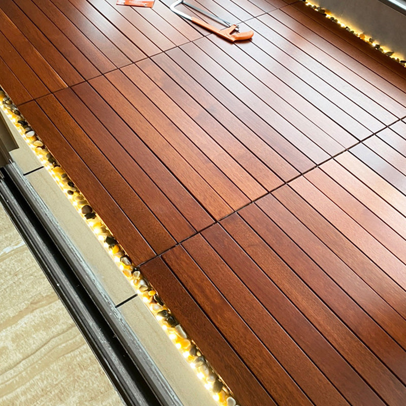 Wood Flooring Click-Locking 12" X 12" Square Hardwood Flooring Clearhalo 'Flooring 'Hardwood Flooring' 'hardwood_flooring' 'Home Improvement' 'home_improvement' 'home_improvement_hardwood_flooring' Walls and Ceiling' 7472175