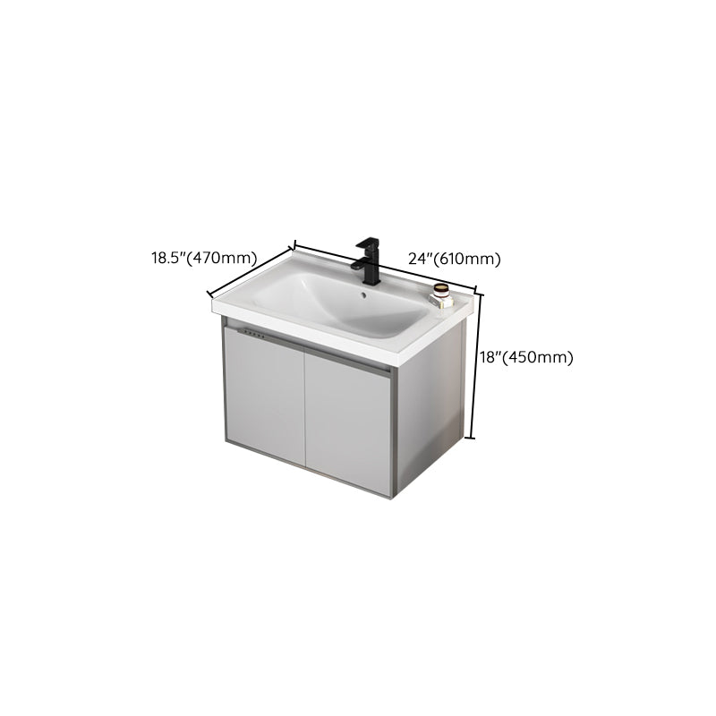 Wall Mount Bathroom Vanity Modern Faucet Included Bathroom Vanity Set Clearhalo 'Bathroom Remodel & Bathroom Fixtures' 'Bathroom Vanities' 'bathroom_vanities' 'Home Improvement' 'home_improvement' 'home_improvement_bathroom_vanities' 7476648