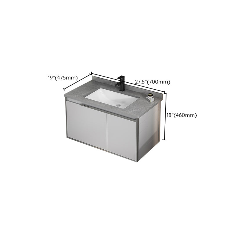 Wall Mount Bathroom Vanity Modern Faucet Included Bathroom Vanity Set Clearhalo 'Bathroom Remodel & Bathroom Fixtures' 'Bathroom Vanities' 'bathroom_vanities' 'Home Improvement' 'home_improvement' 'home_improvement_bathroom_vanities' 7476649