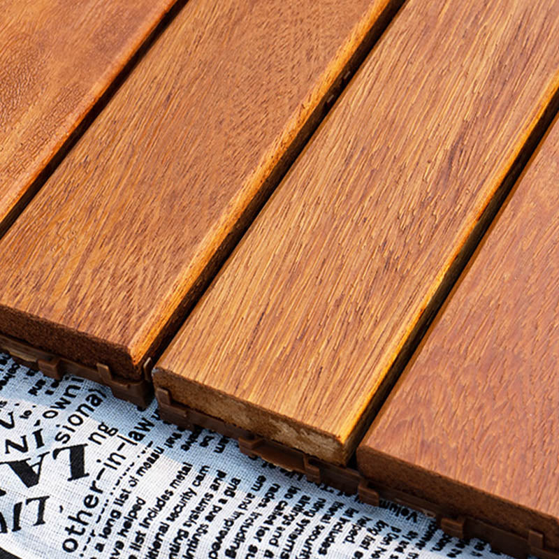 Wood Patio Flooring Tiles Outdoor Interlocking Decking Tiles with Waterproof Clearhalo 'Home Improvement' 'home_improvement' 'home_improvement_outdoor_deck_tiles_planks' 'Outdoor Deck Tiles & Planks' 'Outdoor Flooring & Tile' 'Outdoor Remodel' 'outdoor_deck_tiles_planks' 7481017