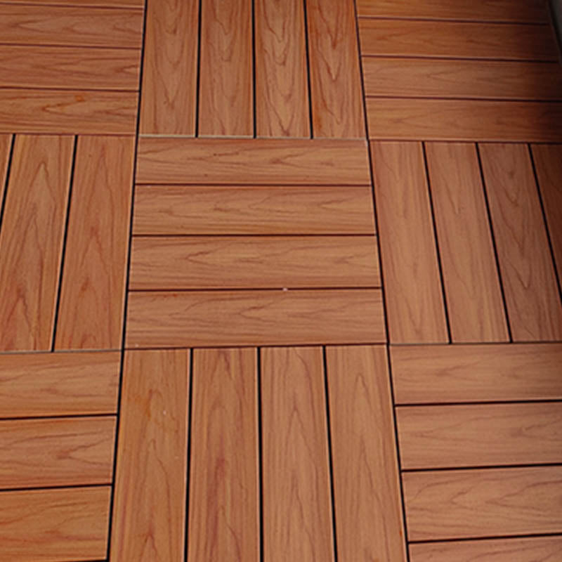 Interlocking Patio Flooring Tiles Composite Patio Flooring Tiles with Slip Resistant Rosewood Clearhalo 'Home Improvement' 'home_improvement' 'home_improvement_outdoor_deck_tiles_planks' 'Outdoor Deck Tiles & Planks' 'Outdoor Flooring & Tile' 'Outdoor Remodel' 'outdoor_deck_tiles_planks' 7481040