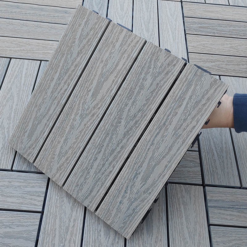Interlocking Patio Flooring Tiles Composite Patio Flooring Tiles with Slip Resistant Clearhalo 'Home Improvement' 'home_improvement' 'home_improvement_outdoor_deck_tiles_planks' 'Outdoor Deck Tiles & Planks' 'Outdoor Flooring & Tile' 'Outdoor Remodel' 'outdoor_deck_tiles_planks' 7481050