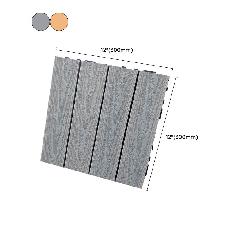 Outdoor Deck Flooring Tiles Composite Waterproof Patio Flooring Tiles Clearhalo 'Home Improvement' 'home_improvement' 'home_improvement_outdoor_deck_tiles_planks' 'Outdoor Deck Tiles & Planks' 'Outdoor Flooring & Tile' 'Outdoor Remodel' 'outdoor_deck_tiles_planks' 7481066