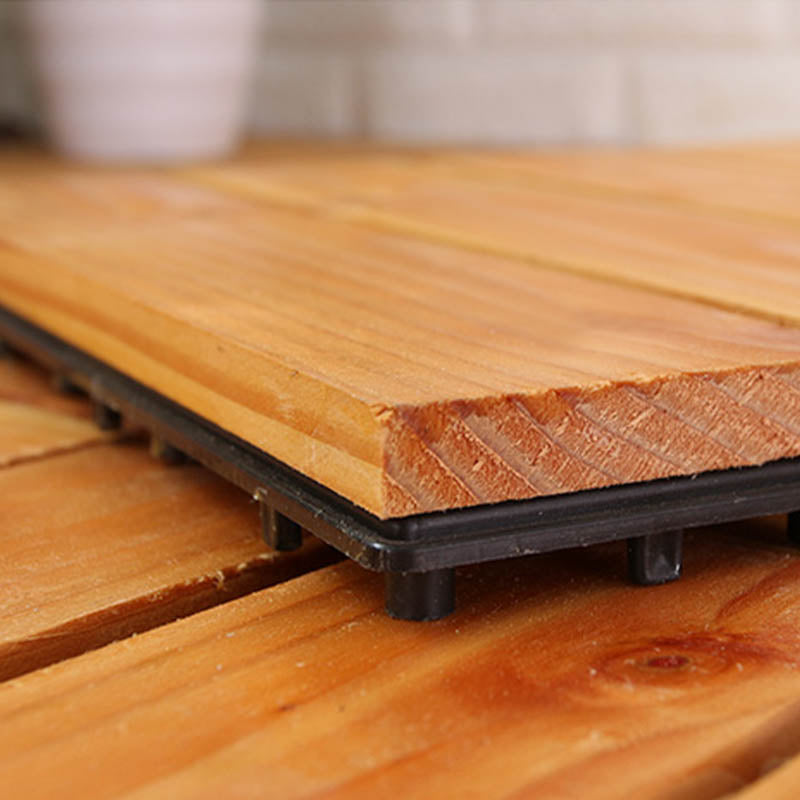 Interlocking Patio Flooring Tiles Solid Wood Patio Flooring Tiles Clearhalo 'Home Improvement' 'home_improvement' 'home_improvement_outdoor_deck_tiles_planks' 'Outdoor Deck Tiles & Planks' 'Outdoor Flooring & Tile' 'Outdoor Remodel' 'outdoor_deck_tiles_planks' 7481116